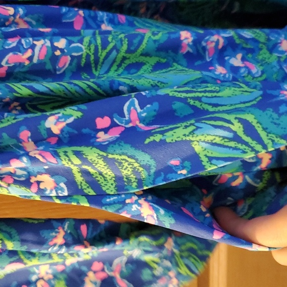 Lilly Pulitzer Eilenne Dress in Serenade in Shade - Picture 4 of 4